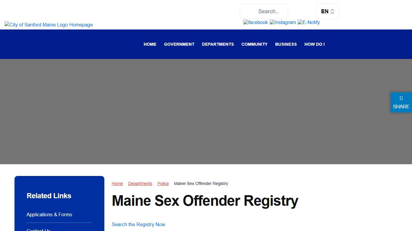 City Of Sanford, Maine